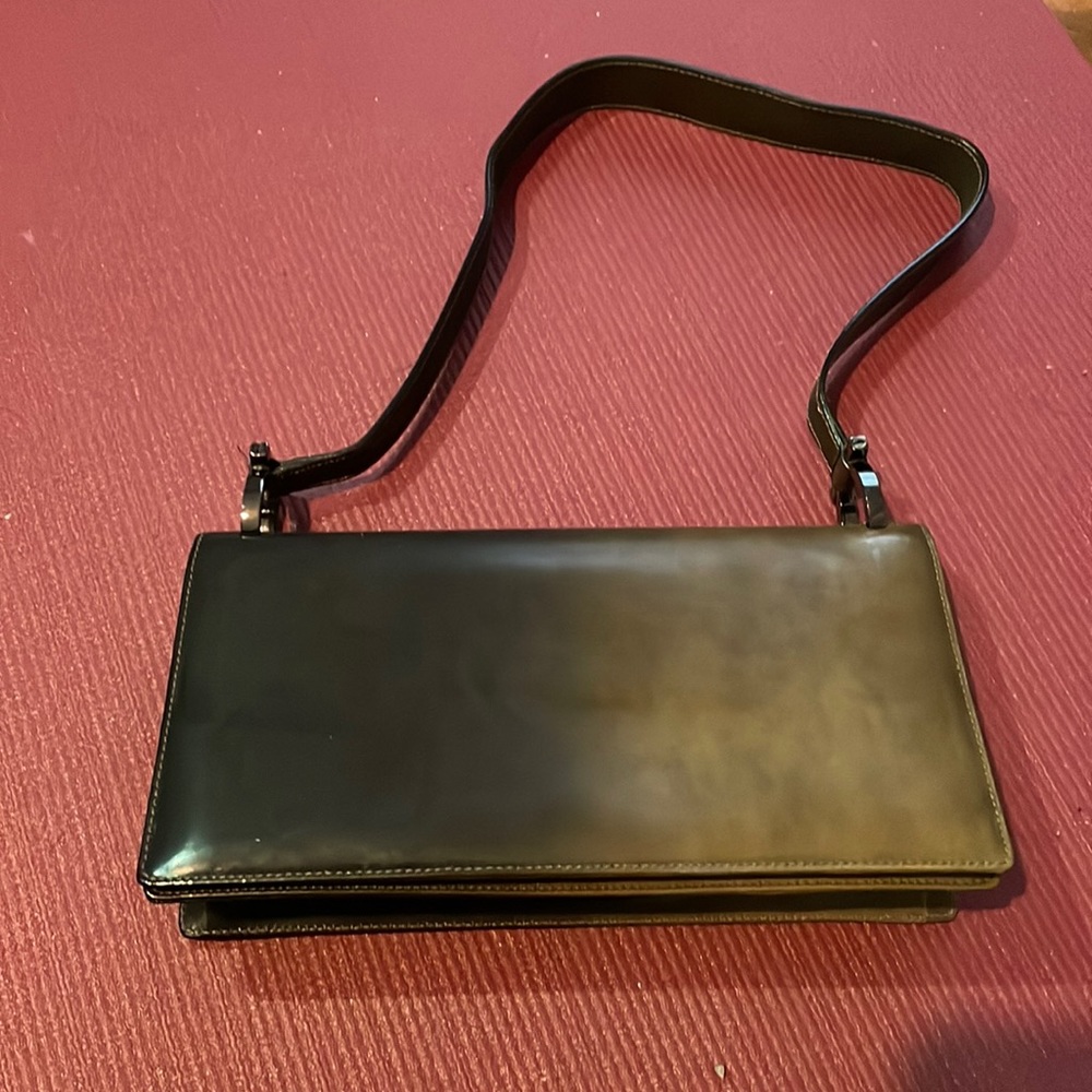 Salvatore Ferragamo, unique, brown ombre colored glossy or patent leather